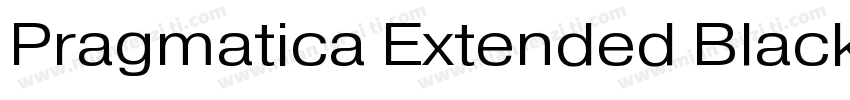 Pragmatica Extended Black字体转换